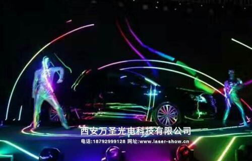 激光灯创意敢想敢超越：哈尔滨红场传祺GA8上市发布会车体激光秀揭幕